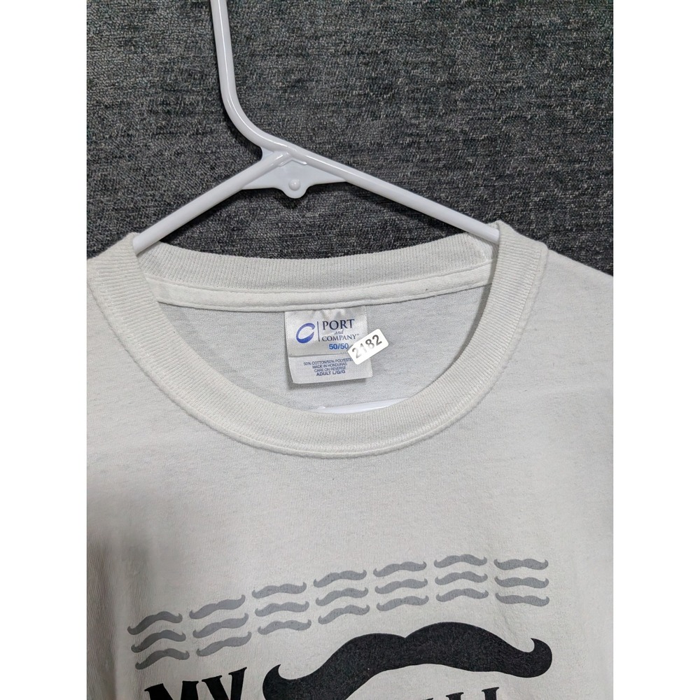 Cincinnati Reds Mustache Graphic T-Shirt Mens Large White Rally Pack Tee - Picture 5 of 5